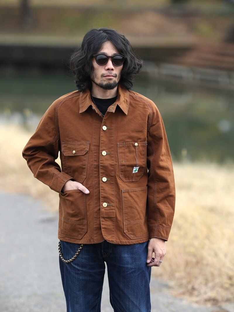 TCB jeans TCBジーンズ Cat Head Jacket Brown Canvas キャットヘッド