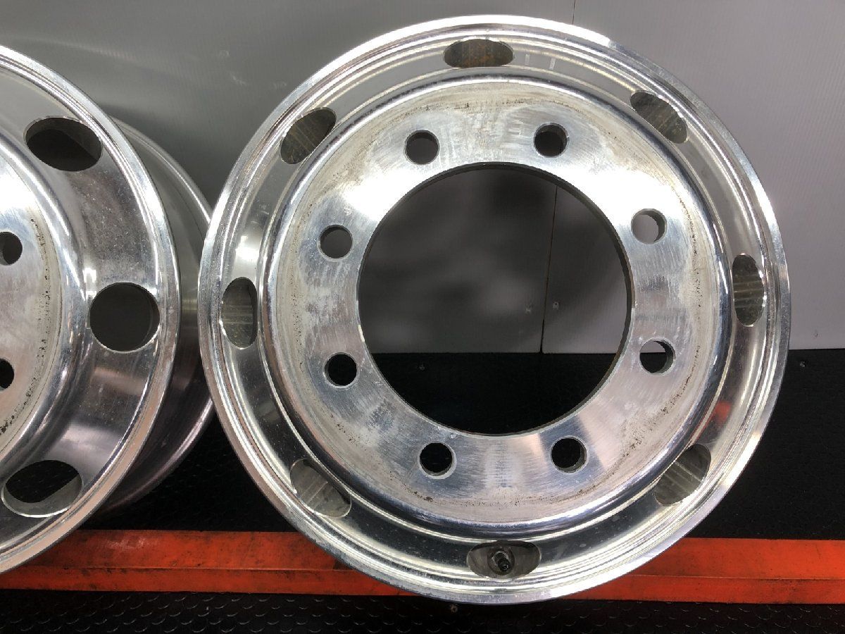  BS タフブライト トラックホイール 19 5インチ 2本 6 147 iso式 平面座 4軸低床 SHZ 001 その他 タイヤ ホイール