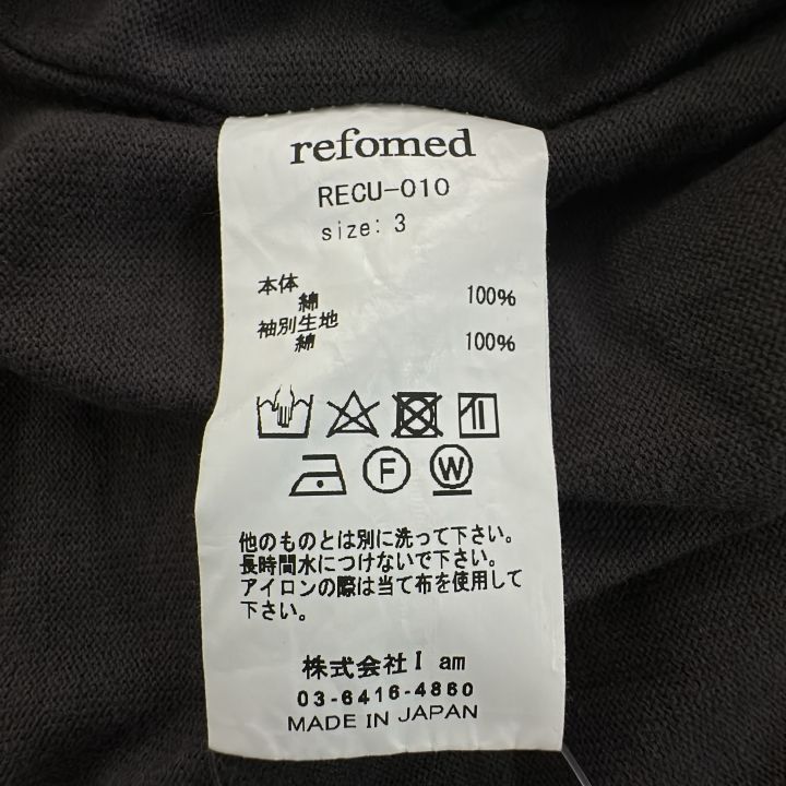 refomed (リフォメッド) ⑤ RECU-010 10WASH REVERSIBLE L/S TEE