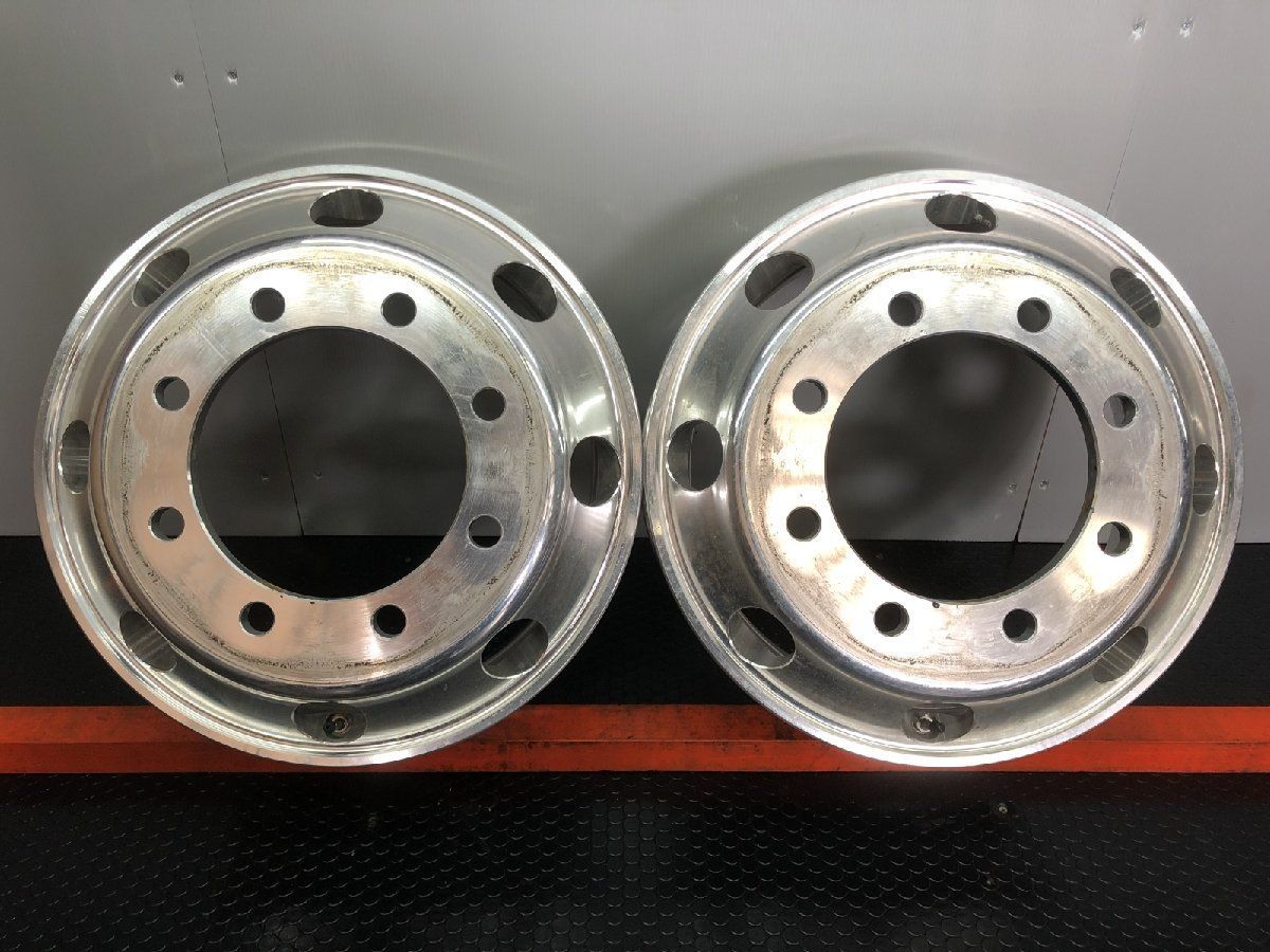 BS タフブライト トラックホイール 19 5インチ 2本 6 147 iso式 平面座 4軸低床 SHZ 002