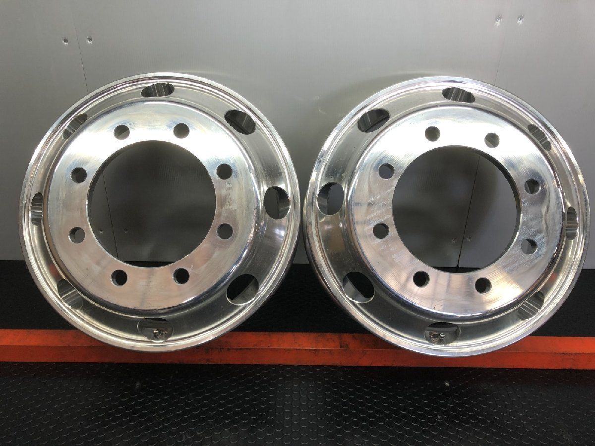 BS タフブライト トラックホイール 19 5インチ 2本 6 147 iso式 平面座 4軸低床 SHZ 003