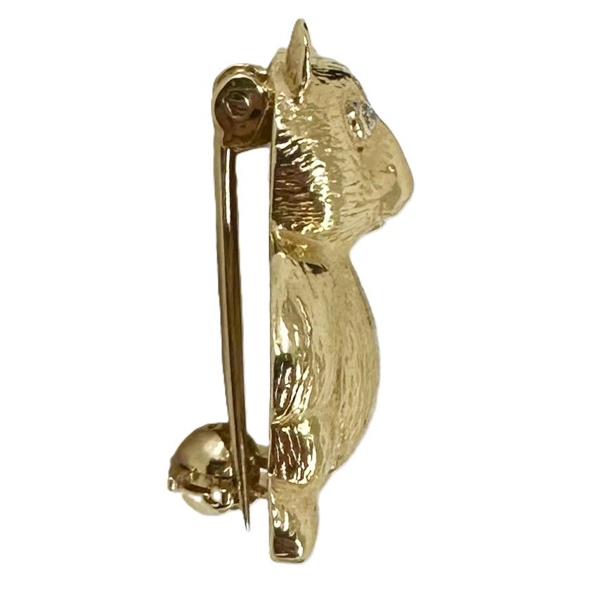 ♪Ponte Vecchio ポンテヴェキオ K18 テディベア ブローチ 3.53g 18金