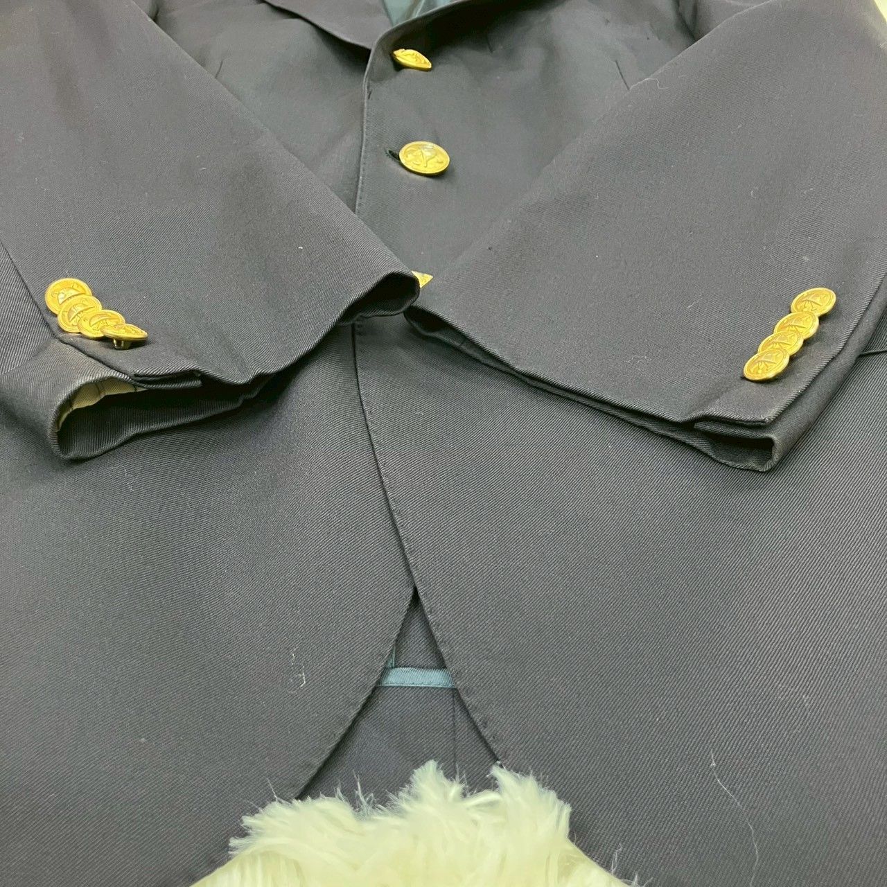 ポロバイラルフローレン テーラードジャケット 紺ブレ 金ボタン 3つ