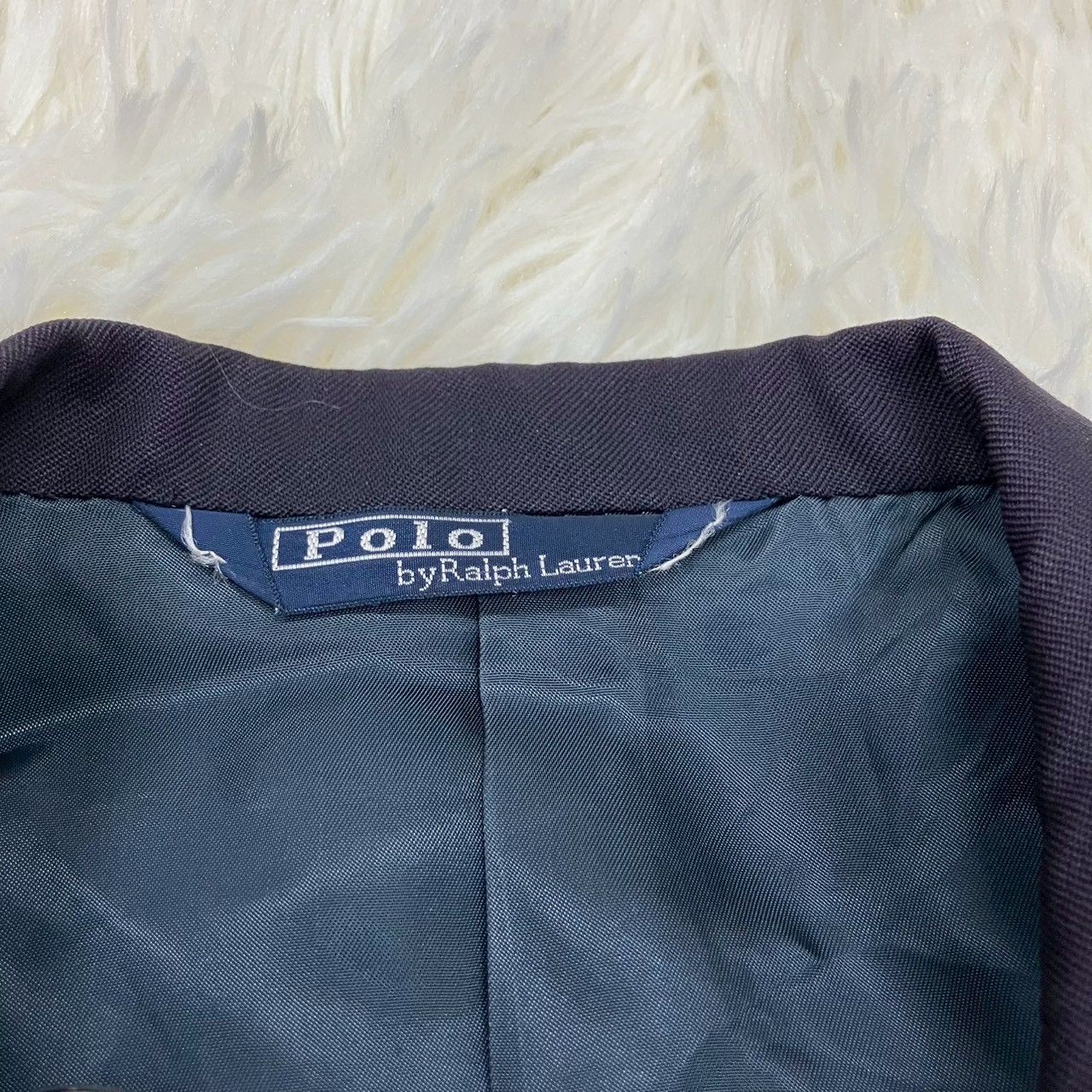 ポロバイラルフローレン テーラードジャケット 紺ブレ 金ボタン 3つ