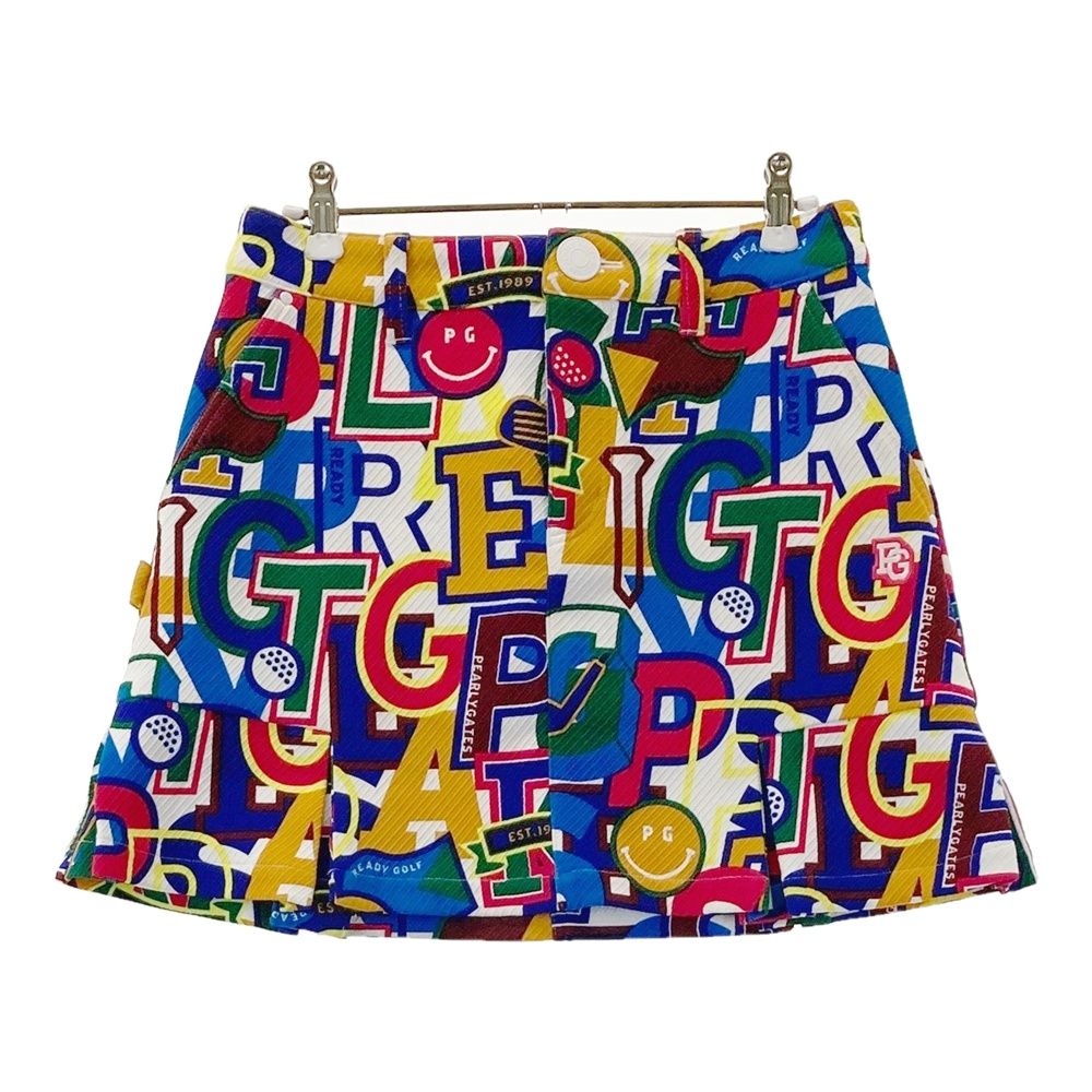 サイズ：0 PEARLY GATES パーリーゲイツ 2024年 スカート 総柄 ブルー