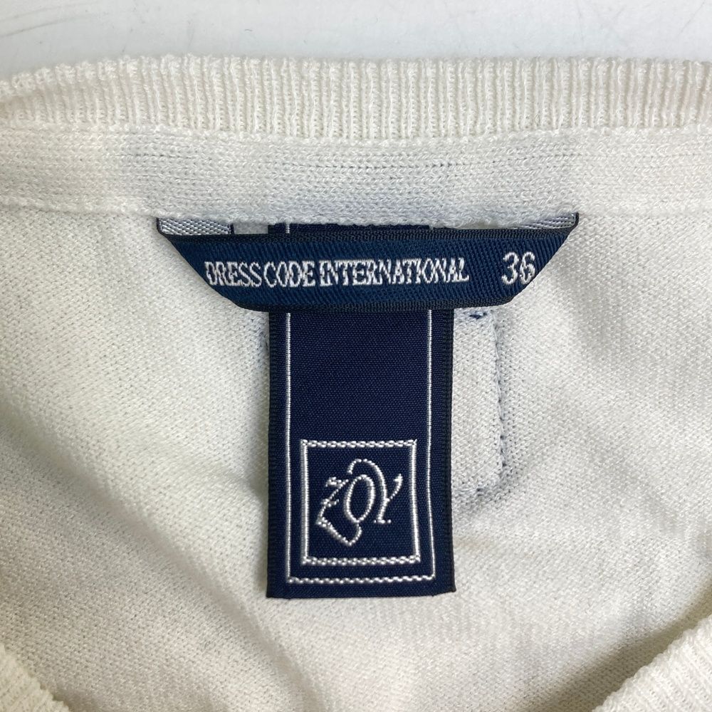 サイズ：36 ZOY ゾーイ Vネック ニットセーター ホワイト系