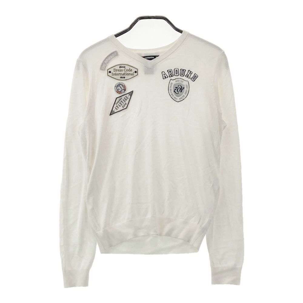 サイズ：36 ZOY ゾーイ Vネック ニットセーター ホワイト系