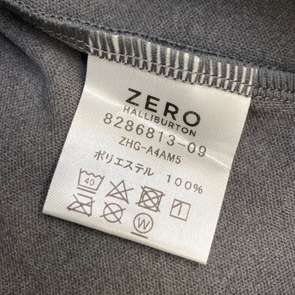 サイズ：M ZERO HALLIBURTON ゼロハリバートン 長袖モックネックT