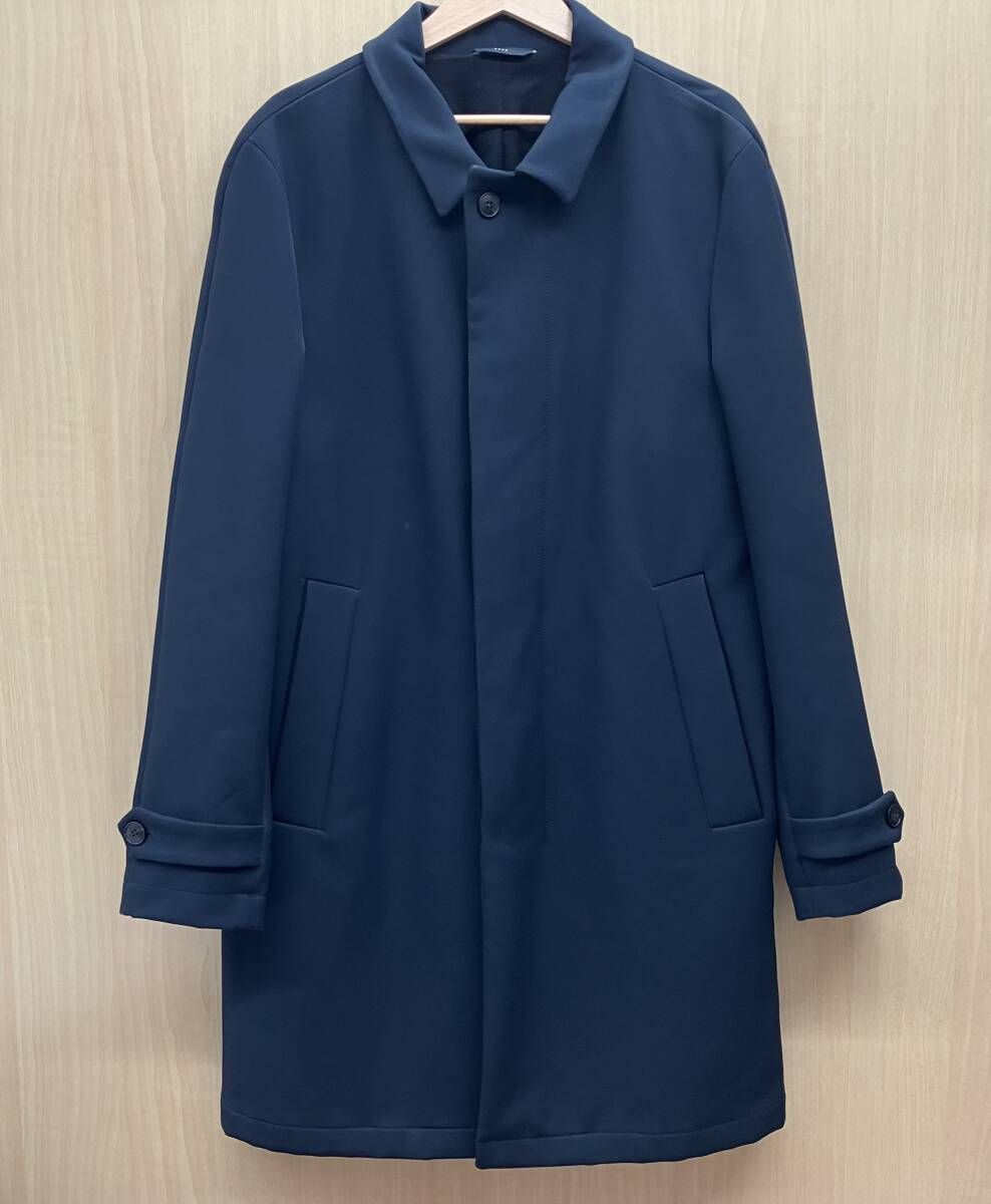HEVO イーヴォ トレンチコート ネイビー ロング サイズ表記50 メンズ
