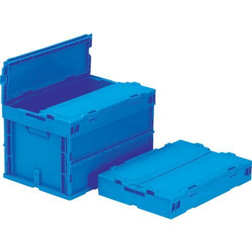 サンコー フタ一体型折りたたみコンテナー ５５８９００ サンクレットオリコンＰ５０Ｂ−ＳＬ ブルー