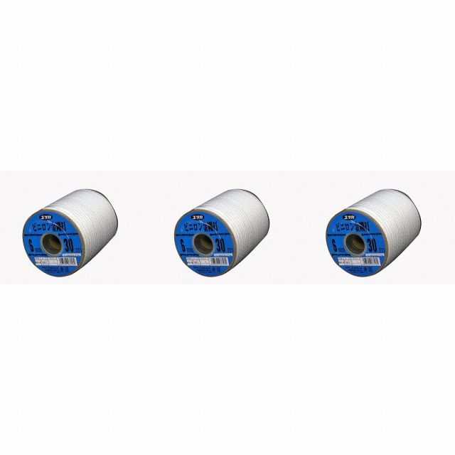 ユタカメイク ロープ クレモナ金剛打ロープボビン ６φ×３０ｍ セット