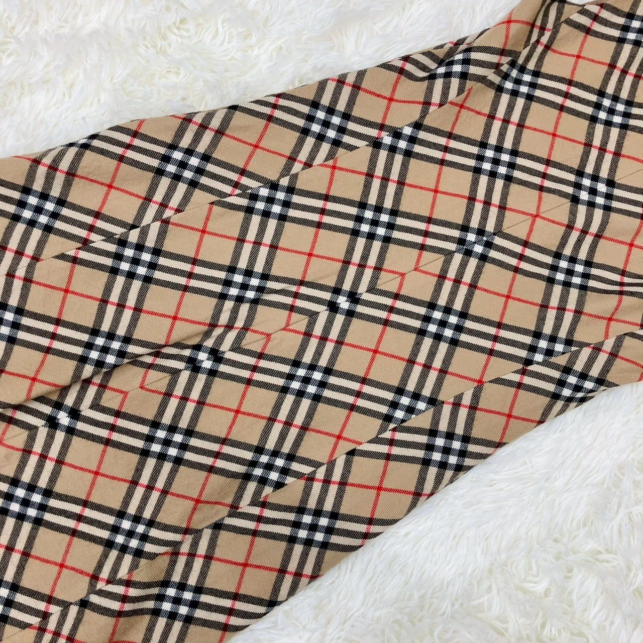 バーバリーブルーレーベル ノースリーブワンピース ノバチェック 裏地