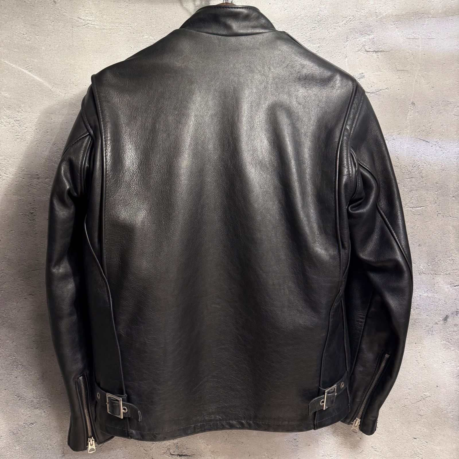 王道レザー✨】Schott ショット 641 38 黒 ブラック 牛革 シングル