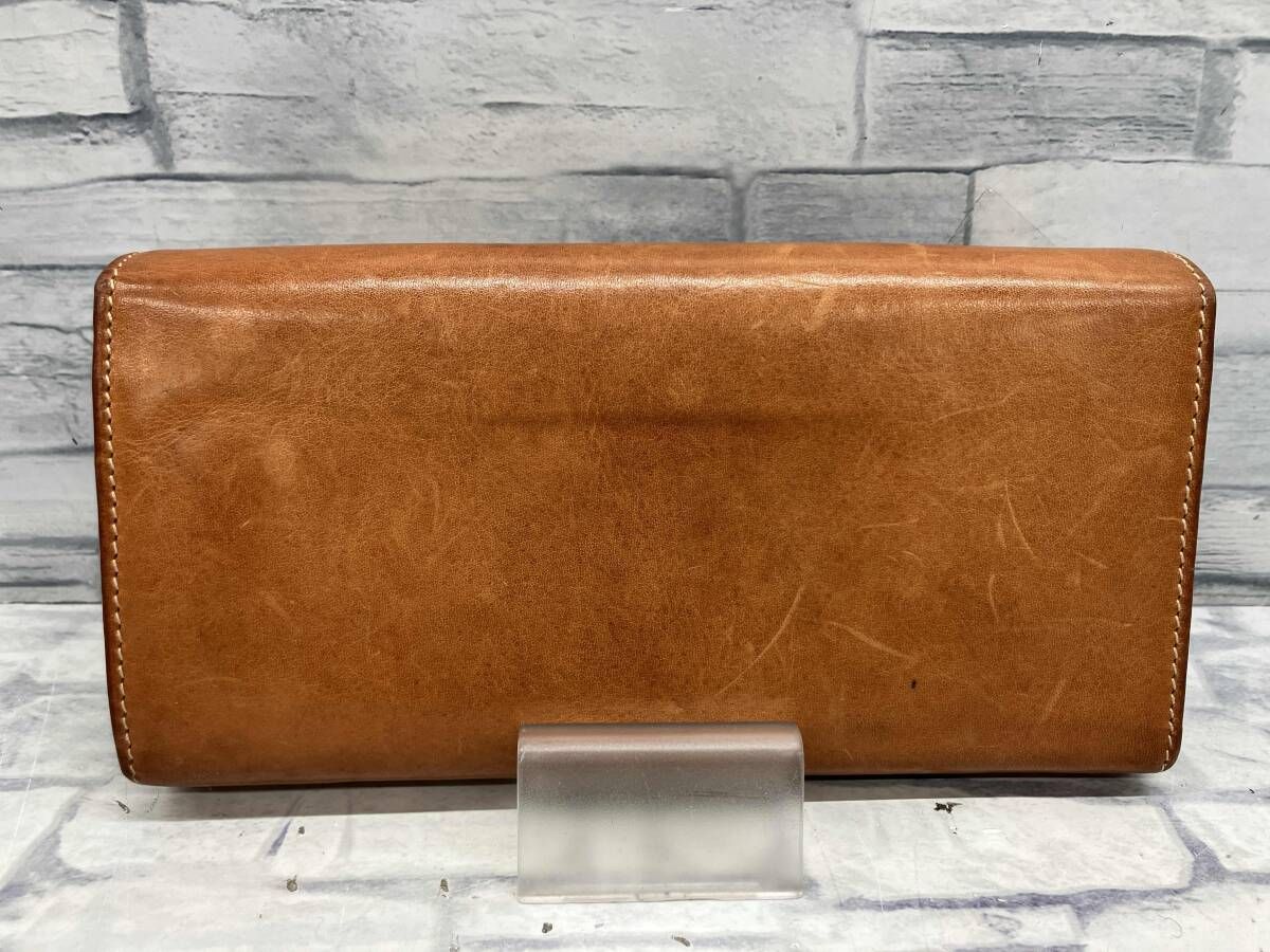 通年 IL BISONTE イルビゾンテ 長財布 レザー キャメル