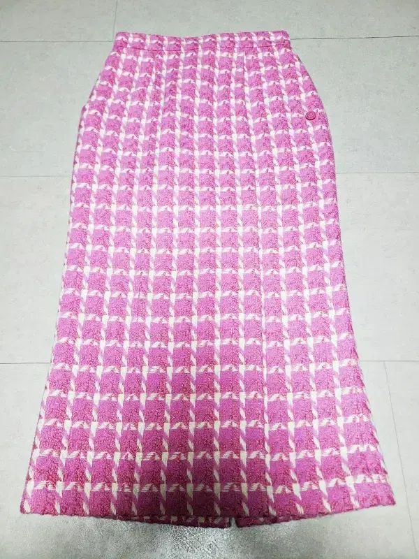 ゴーガール ピンク ツイード ウールスカート 26 ポール1233