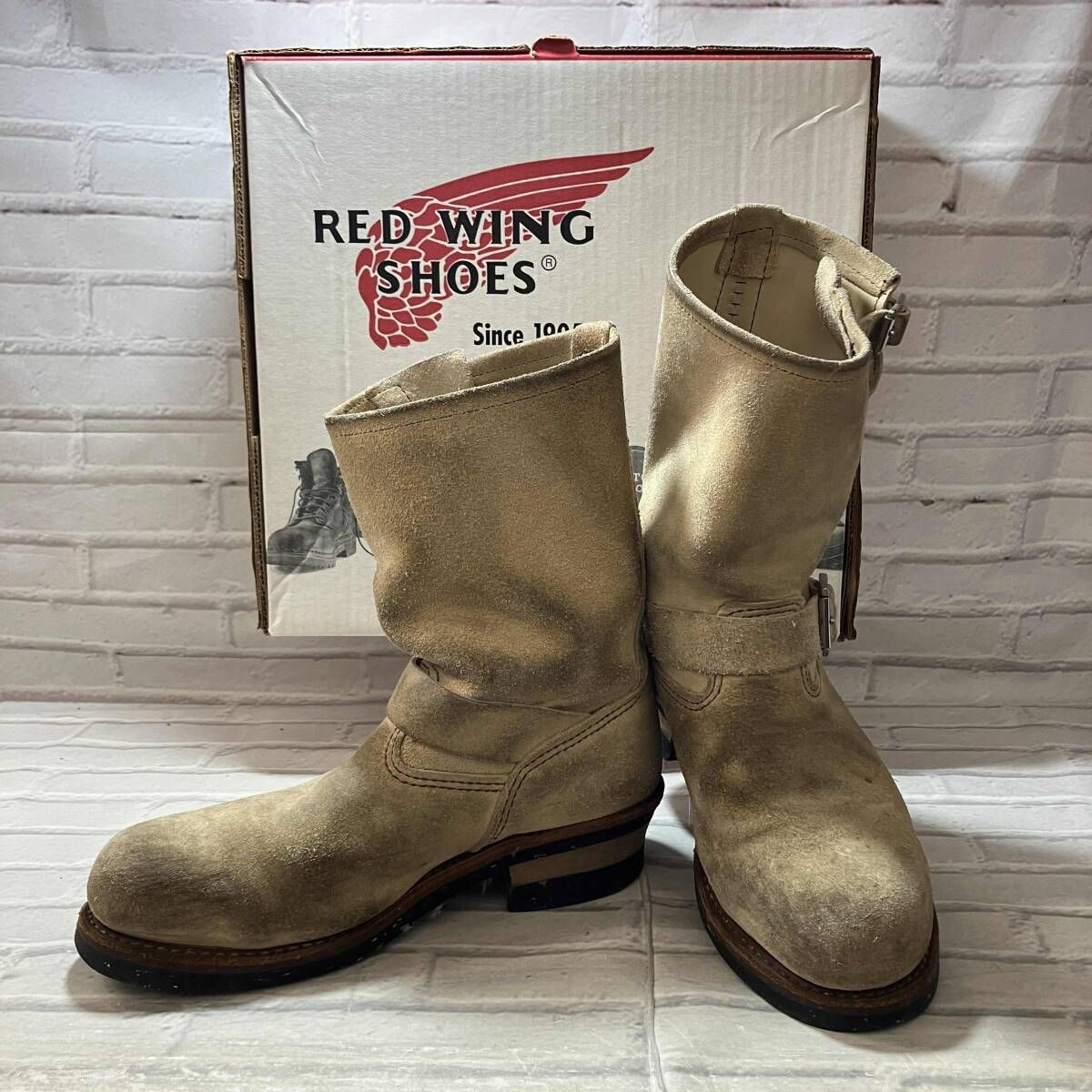 REDWING 8268 エンジニアブーツ ベージュ スウェードレッドウィング 