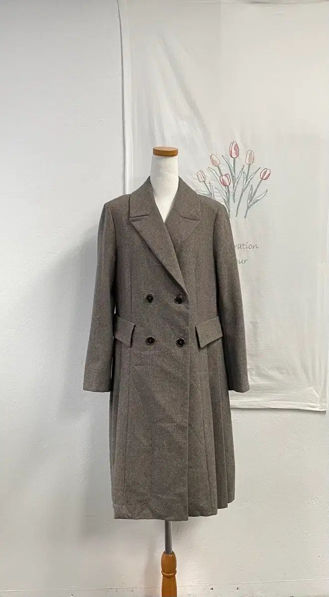 オンアンドオン ウール ダブル ブレスト コート