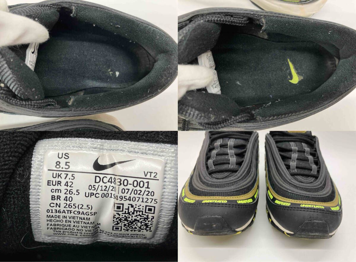 UNDEFEATED NIKE AIR MAX 97 / UNDFTD Black DC4830 001 アンディフィ 