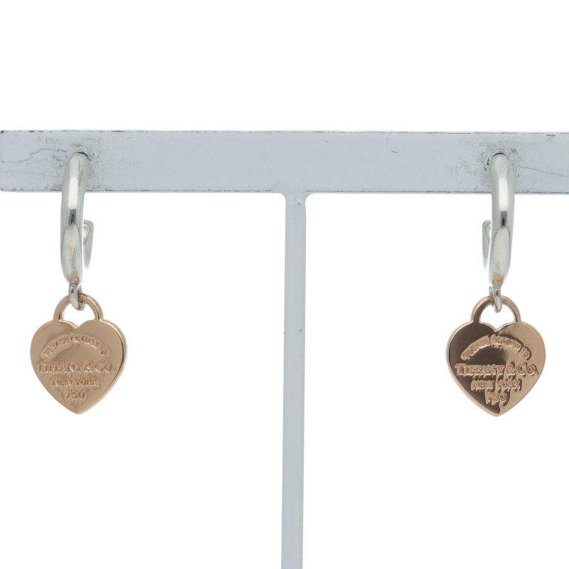 ティファニー リターントゥ フープ ピアス SV 925|K 18 PG レディース