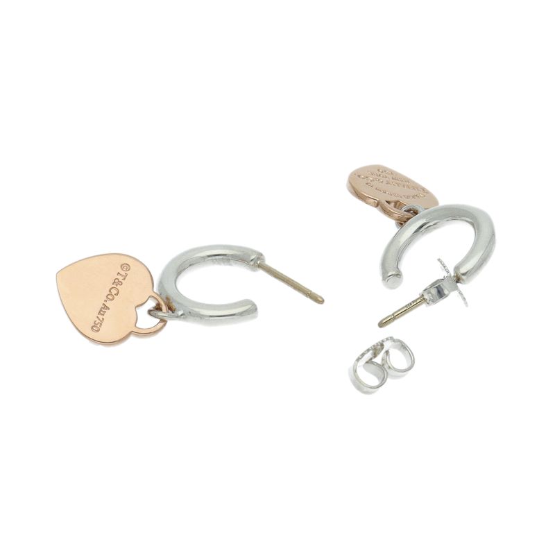 ティファニー リターントゥ フープ ピアス SV 925|K 18 PG レディース