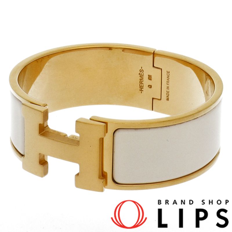 エルメス クリッククラックバングルGM 真鍮 レディース