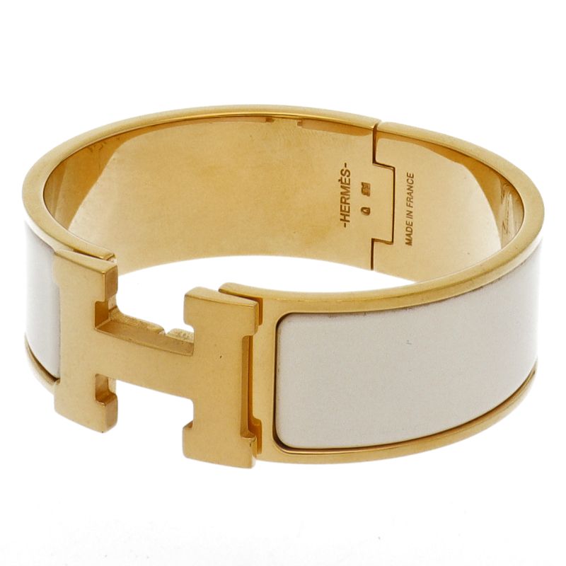 エルメス クリッククラックバングルGM 真鍮 レディース