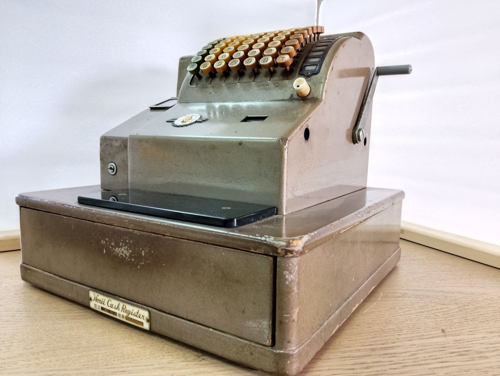 昭和レトロ/アンティーク】手動式 金銭登録機 レジスター 時代物 店舗