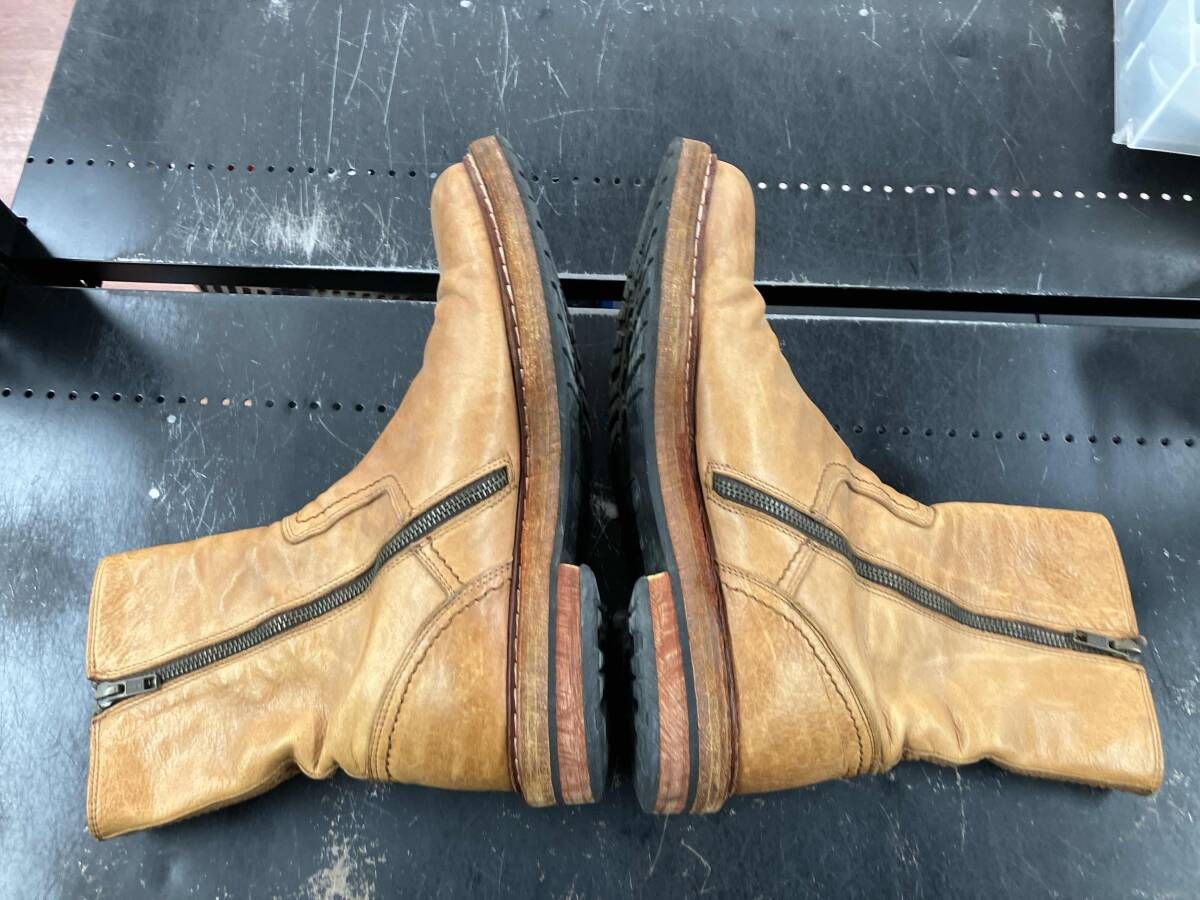 ANN DEMEULEMEESTER サイドジップブーツ Pre-owned] ANN DEMEULEMEESTER Side Zip Side Gore Boots 2002-4220