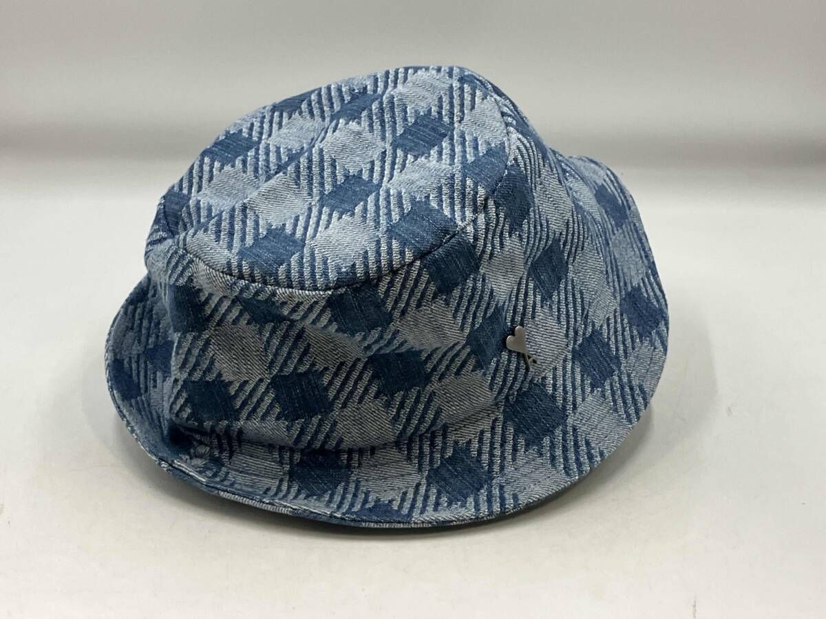 ami アミ alexandra mattiussi ハット UHA 201.DE 0010 ブルー系チェック