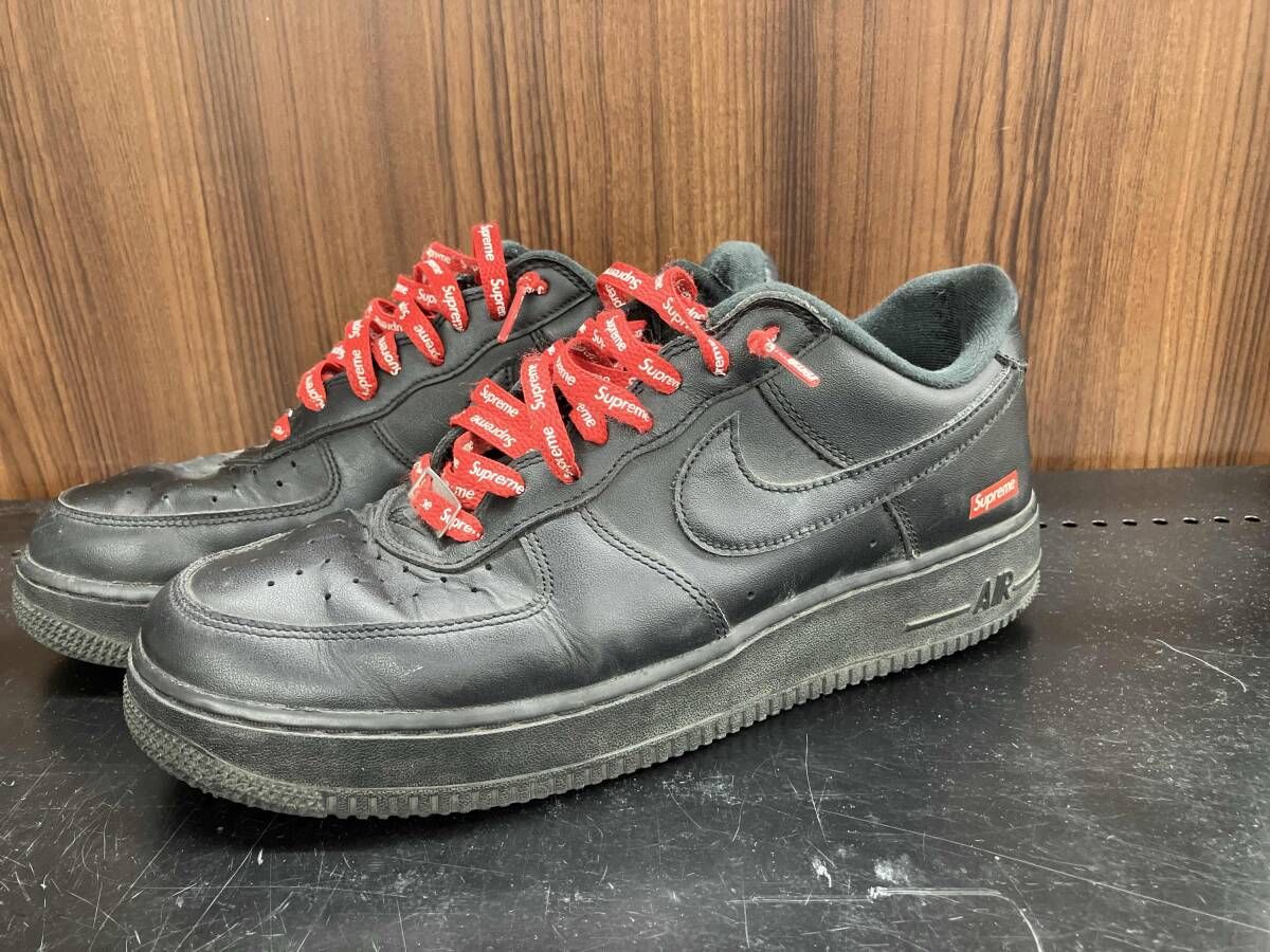 NIKE スニーカー ブラック NIKE ナイキ AIR FORCE 1 LOW SUPREME 