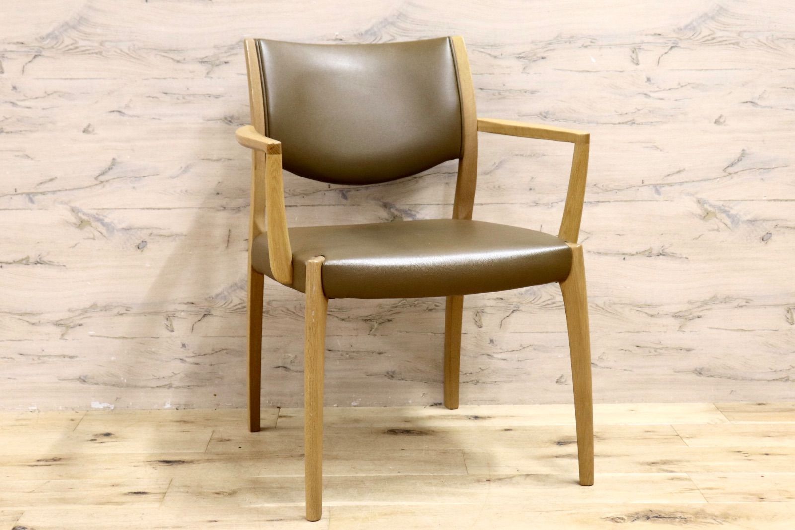 レア☆皇室御用達 浜本工芸 楢 ナラ無垢チェア ヴィンテージ