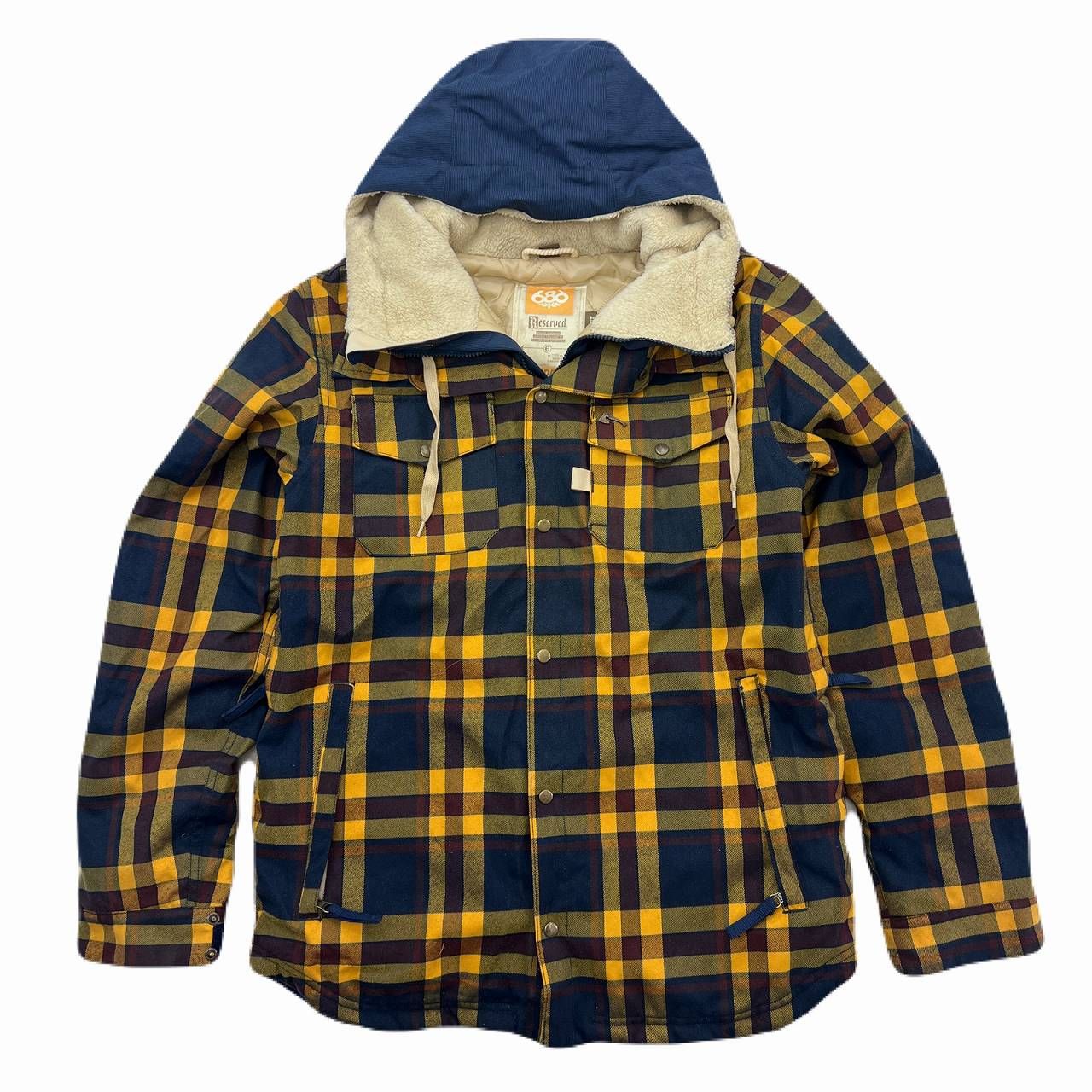 686 スノボ ジャケット スノボ ウェア メンズ Sサイズ ネイビー