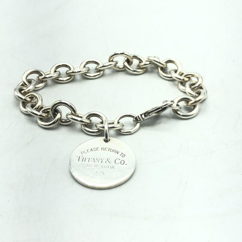 Tiffany & Co.チェーンブレスレット　リターントゥ 中古】Tiffany＆Co. リターン トゥチェーンブレスレット シルバー