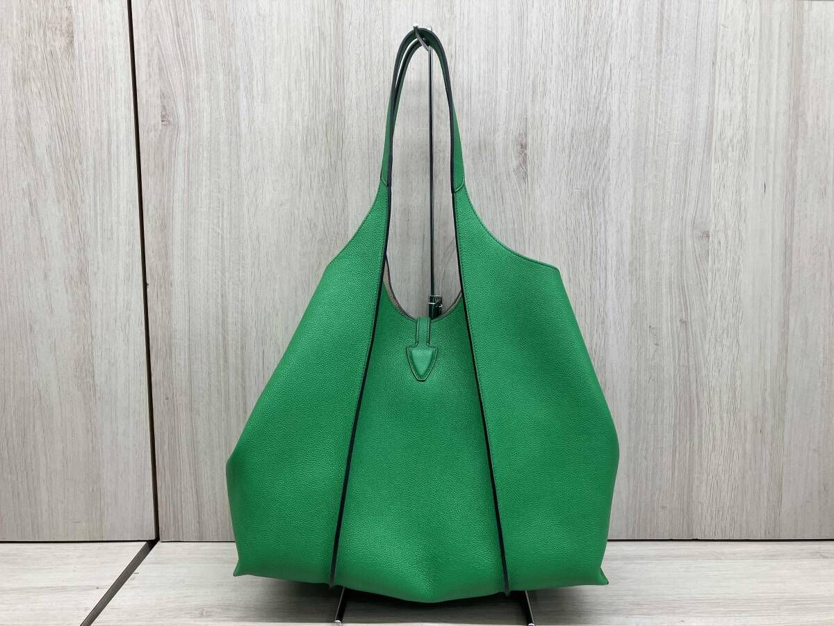 保存袋有 TOD S ハンドバッグ グリーン タイムレスレザーショッピングバッグ