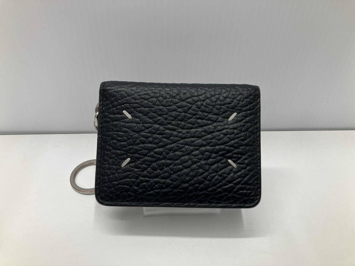 Maison Margiela メゾンマルジェラ カードケース 4ステッチキーリング付きレザーカードケース