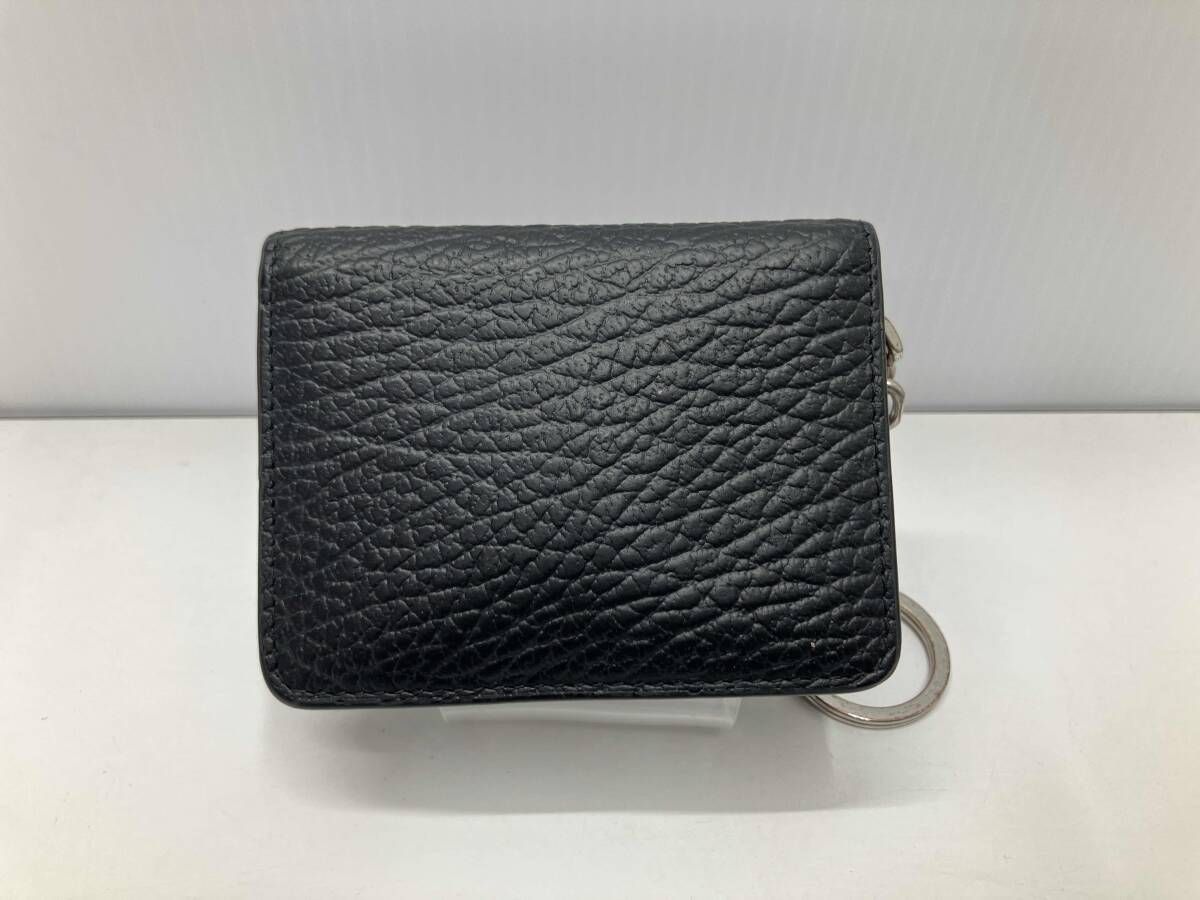 Maison Margiela メゾンマルジェラ カードケース 4ステッチキーリング付きレザーカードケース