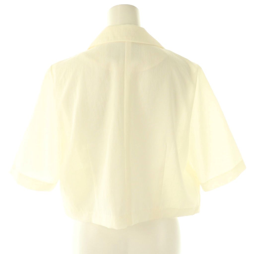 ジャスグリッティー ハーフスリーブ ライト ジャケット ホワイト 未使用タグ付き ジャスグリッティー JUSGLITTY 24SS ハーフスリーブライトジャケット 1