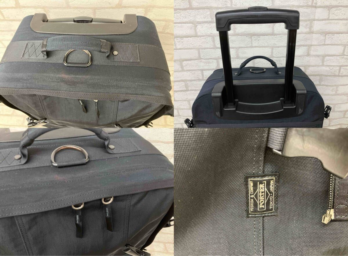 廃盤　希少　PORTER トリップローラー　二輪キャリーバッグ　旅行　出張バッグ PORTER トリップ ローラーボストンバッグ キャリーバッグ ブラック