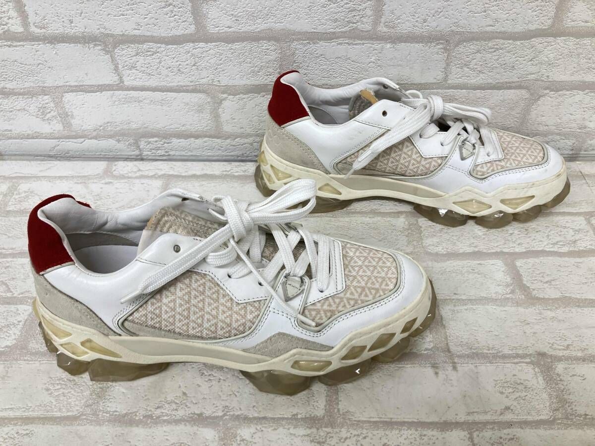JIMMY CHOO スニーカー ホワイト/ベージュ JIMMY CHOO ジミーチュウ スニーカー ローカット ホワイト ベージュ