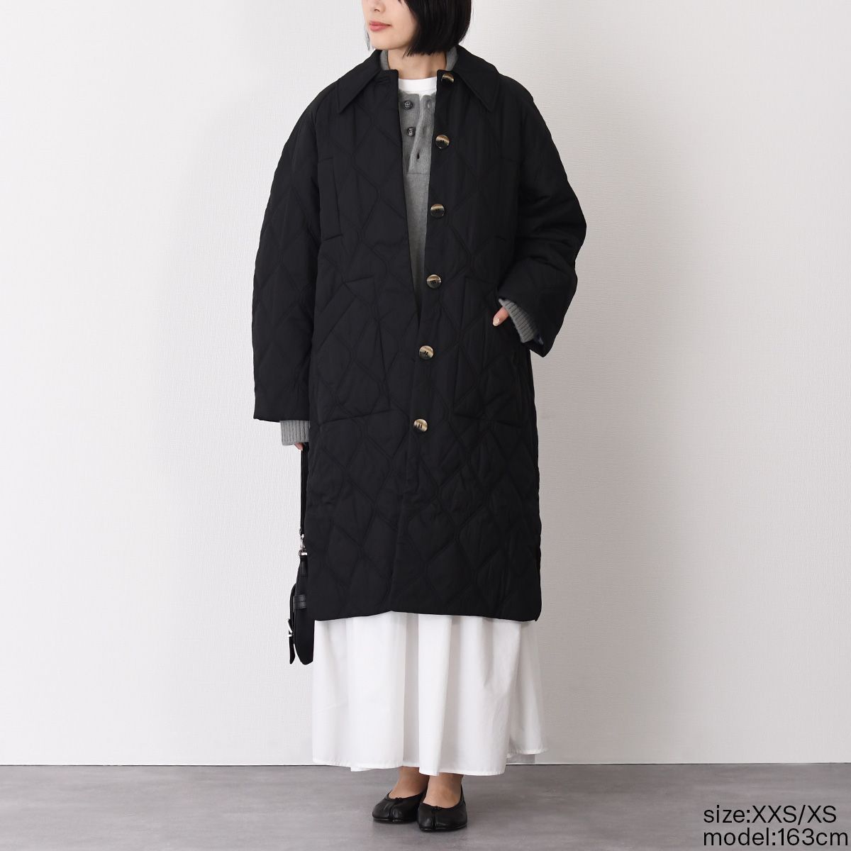 GANNI ガニー アウター ジャケット QUILT RAGLAN MIDI COAT F9206 