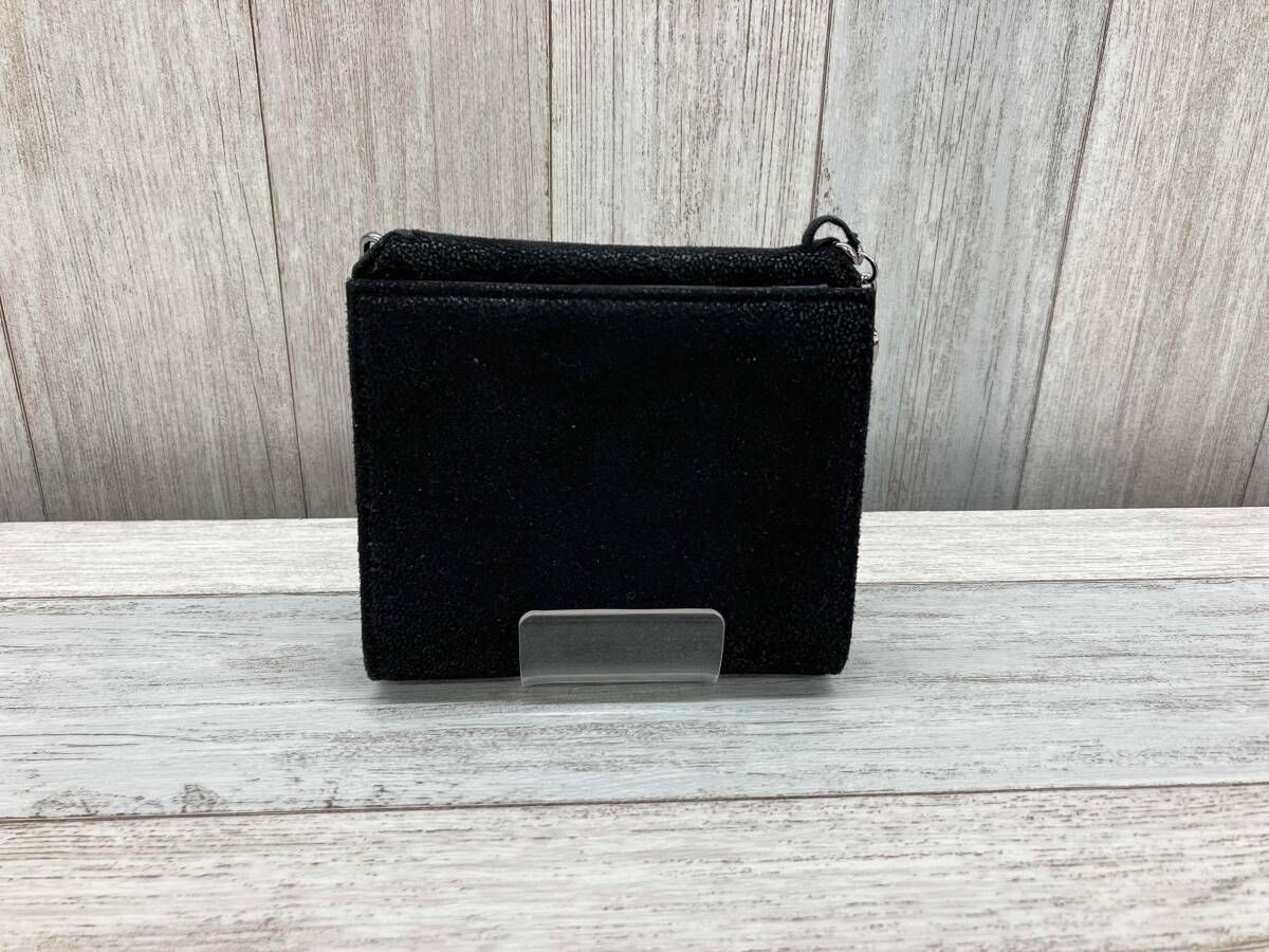 STELLA McCARTNEY ファラベラ 三つ折り財布 レディース ブラック イタリア製 チェーン