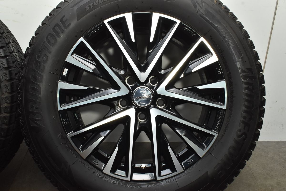  スタッドレス スマック 17 in 7 J 38 PCD 114 3 ブリヂストン ブリザック DM V 225 65 R NX ハリアー RAV 4 エクストレイル 17インチ タイヤ ホイールセット