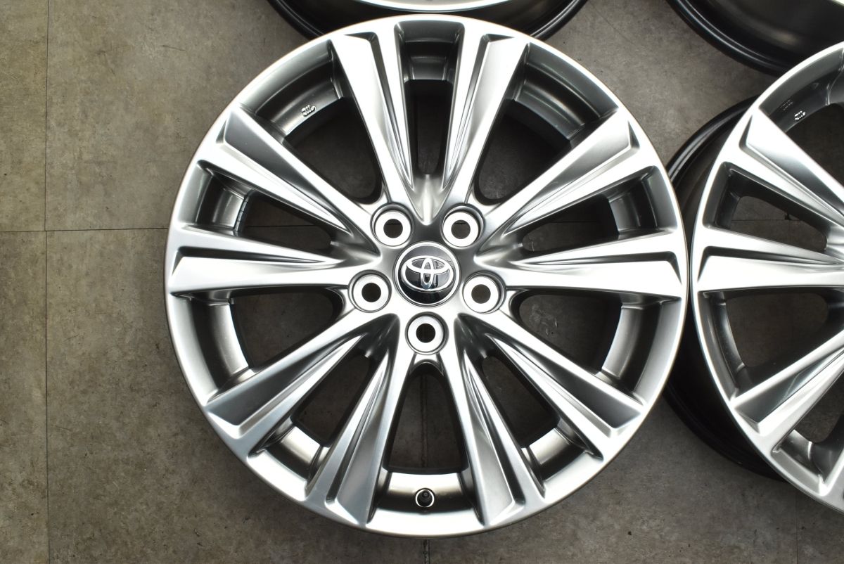  新車外し品 トヨタ 30 アルファード タイプゴールド 18 in 7 5 J 45 PCD 114 3 4本セット ヴェルファイア 流用 ノーマル戻し 交換用 18インチ ホイール