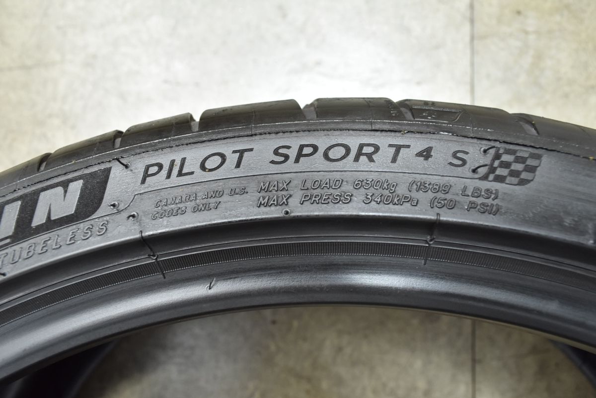  程度良好 ミシュラン パイロットスポーツ4 S 235 35 R 20 2本 フェラーリ 458 488 MP 4 12 C 718 981 ボクスター ケイマン テスラ モデル3 20インチ サマータイヤ ノーマルタイヤ