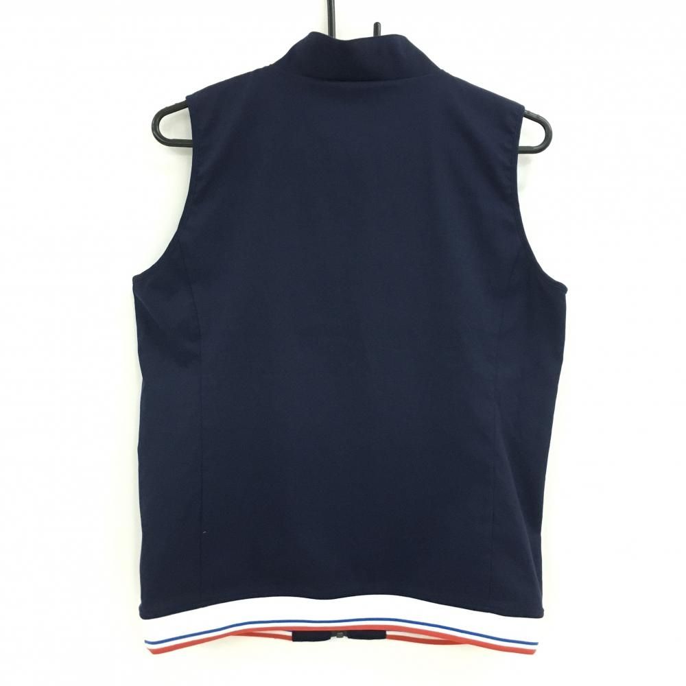 ルコックゴルフ パンツ ライトグレー×ネイビー メッシュ裏地 裾ドローコード メンズ M ゴルフウェア le coq sportif ルコックゴルフ 裏地メッシュ パンツ golf - (le