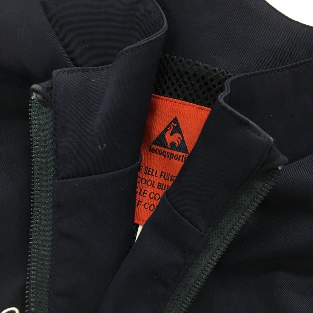 ルコックゴルフ パンツ ライトグレー×ネイビー メッシュ裏地 裾ドローコード メンズ M ゴルフウェア le coq sportif ルコックゴルフ 裏地メッシュ パンツ golf - (le