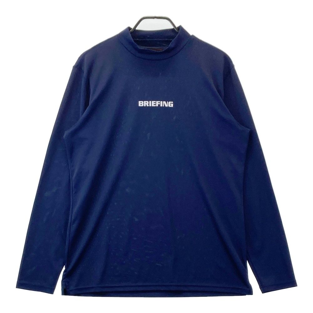 サイズ：L BRIEFING GOLF ブリーフィング 長袖モックネックTシャツ