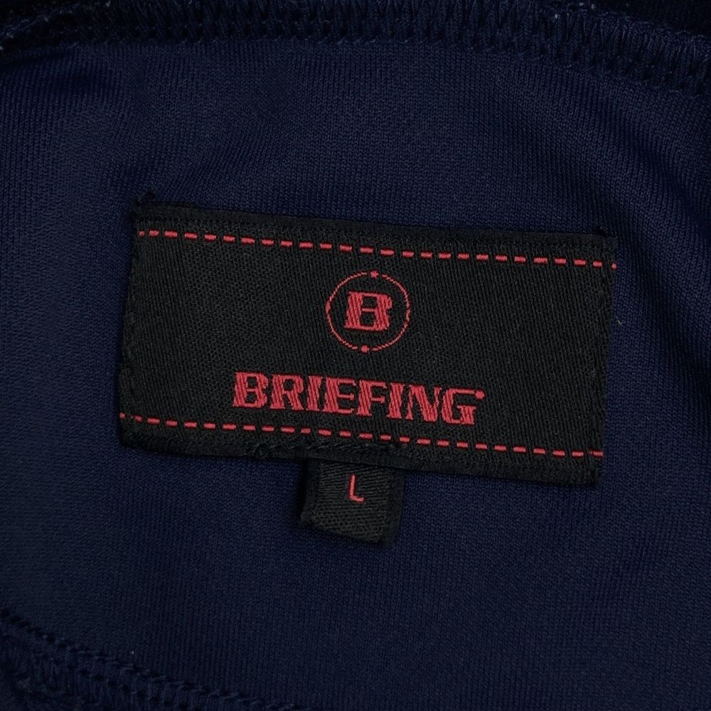 サイズ：L BRIEFING GOLF ブリーフィング 長袖モックネックTシャツ