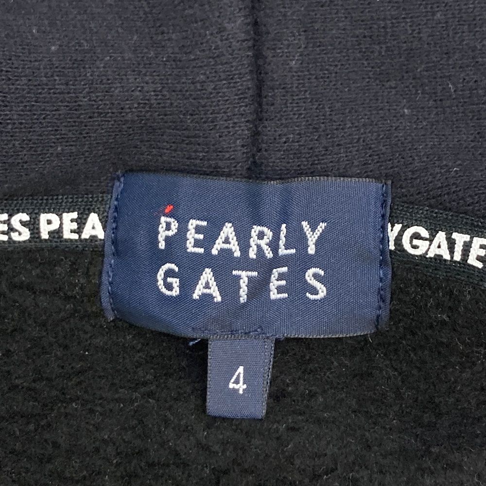 サイズ：4 PEARLY GATES パーリーゲイツ 裏起毛 ジップパーカー