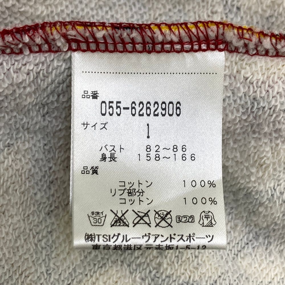 サイズ：1 PEARLY GATES パーリーゲイツ ジップパーカー 総柄 レッド系